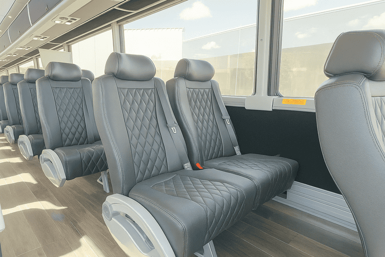 interior of Charter Bus Rental Pasco charter bus